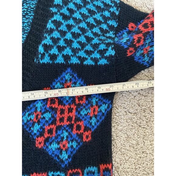 Vintage Hallet San Francisco Hand Knit Alpaca Sweater Cardigan Womens M - Picture 4 of 5